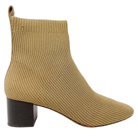 Everlane The Glove Boot Ribbed Sock Ankle Bootie Women’s 8.5 Tumbleweed Yellow - Picture 6 of 12